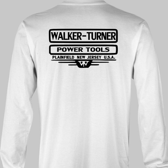 Walker Turner Power Tools Long Sleeve Retro T-Shirt stanley delta jet rockwell - Picture 3 of 6